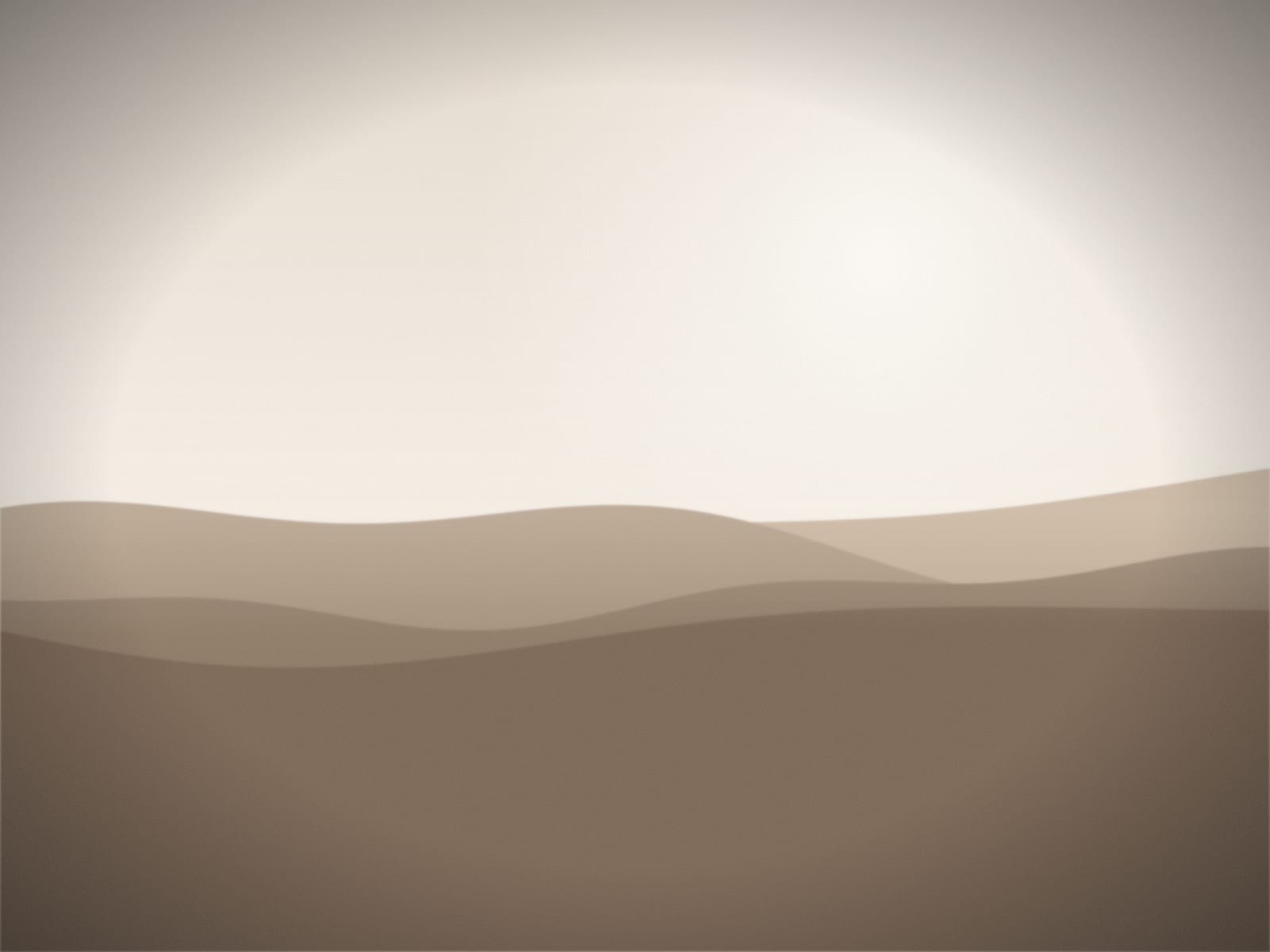 A linen-toned hillside in flat light