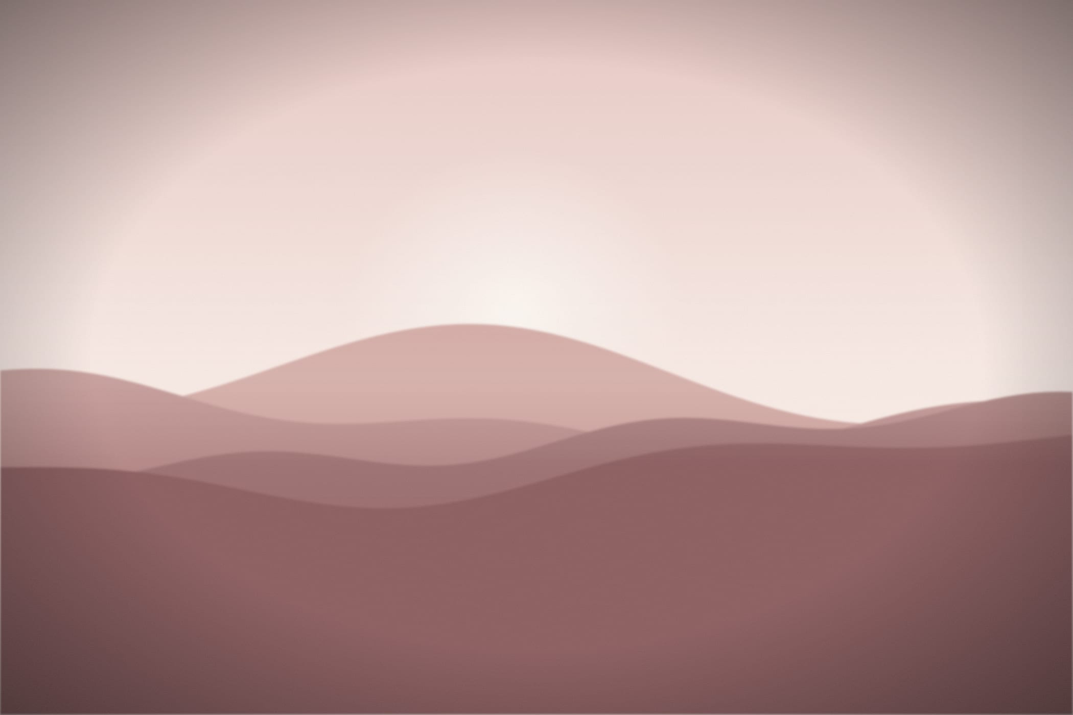 Pink dusk over a calm sea