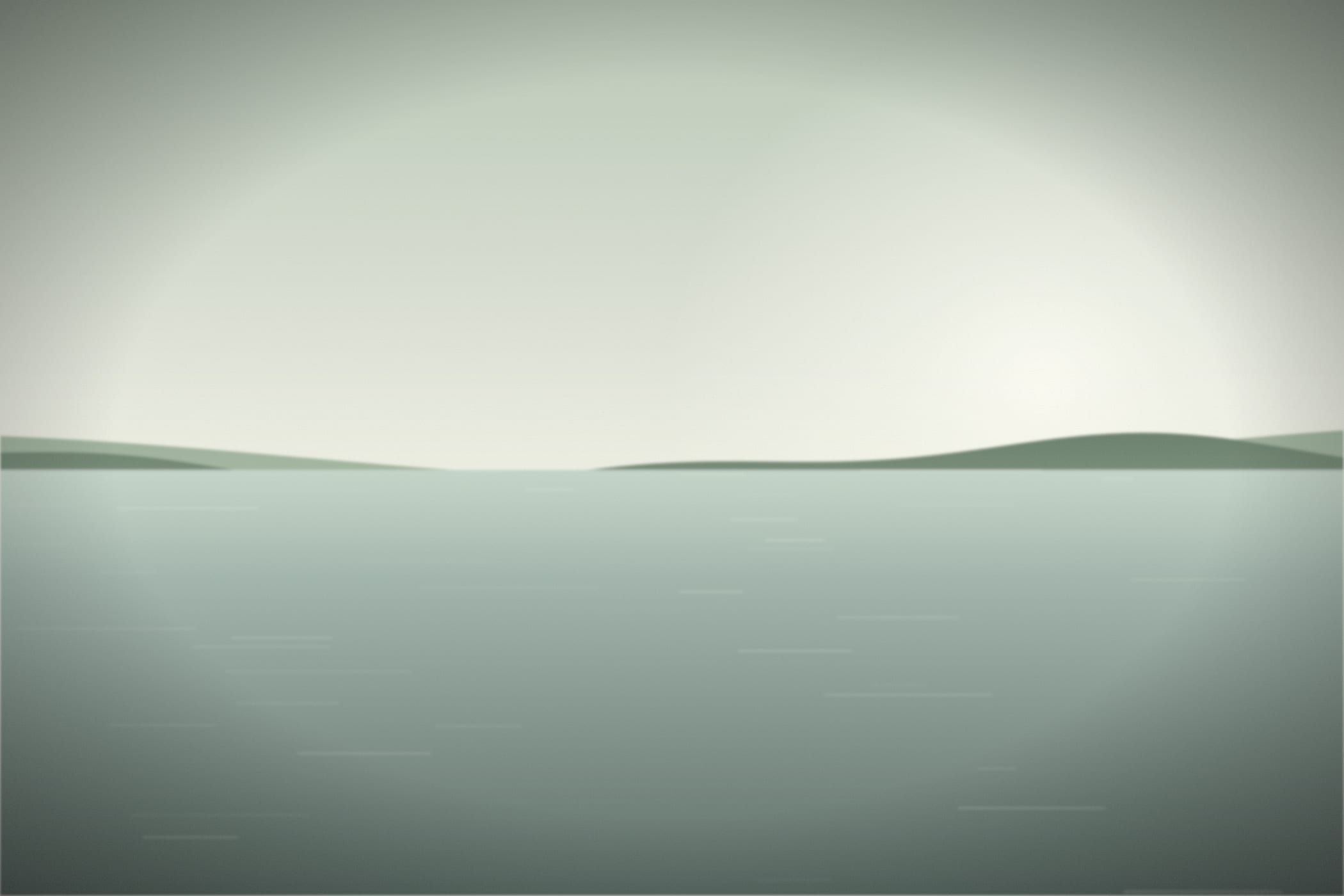 Pale water at the edge of a bay