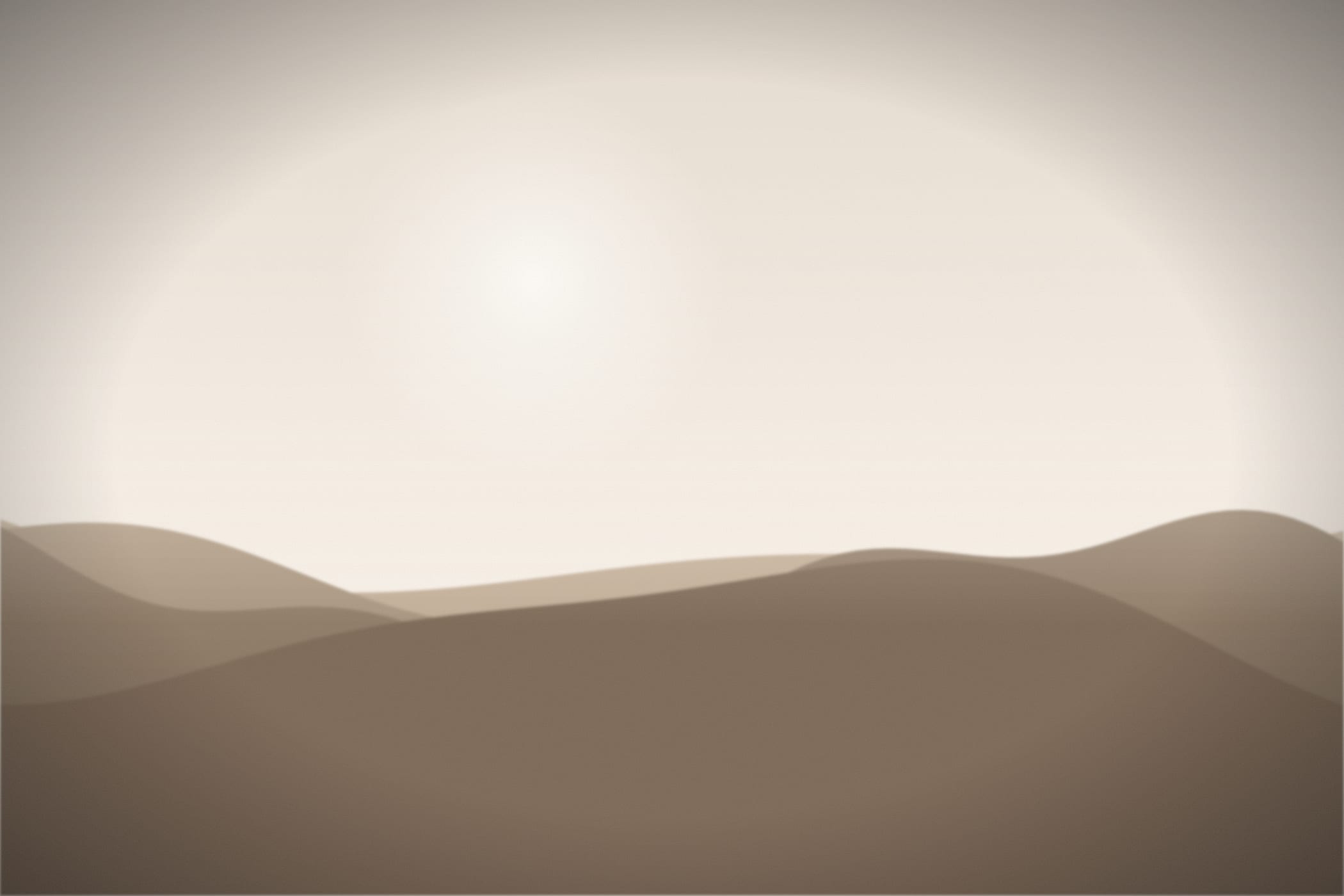 Linen-coloured hills in soft light