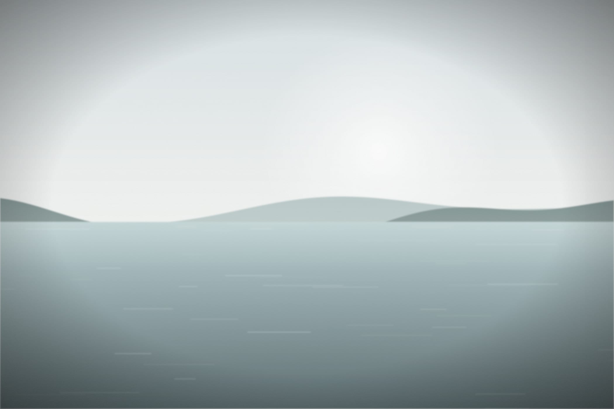 A misty bay on the south coast