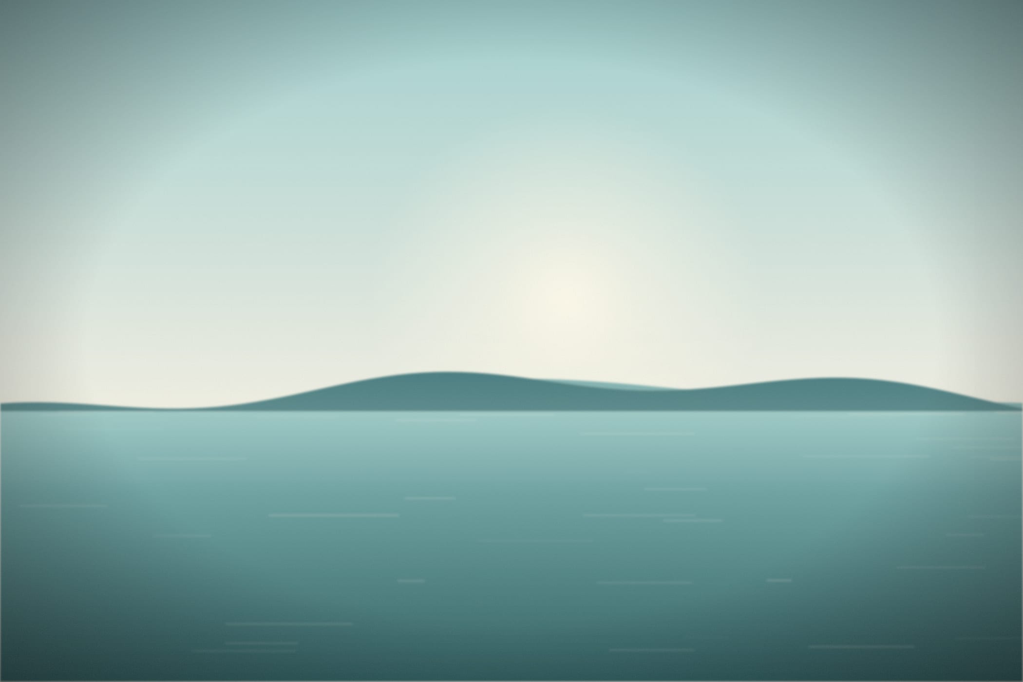 Turquoise shallows under a clear sky